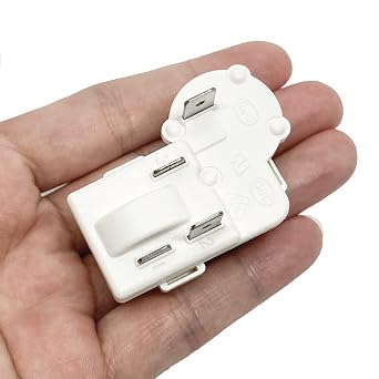 2Pin Refrigerator Compressor PTC Starter Relay Over Load Protector for Danby Mini Freezer for Haier Fridge for Magic for Chef Refrigerators Accessories Replace ZHB69-120P15 ZHB60-120P15 etc