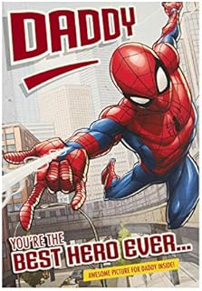 Hallmark Birthday Card for Daddy - Marvel Spider Man Design