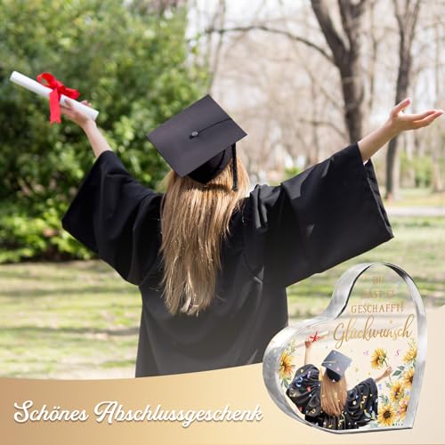 Geschenk zur bestandenen Prüfung, Bachelor Abschlussgeschenk, Acryl Briefbeschwerer zur bestandenen Prüfung, Geschenk zur bestandenen Prüfung, Glückwunschgeschenk zur bestandenen Prüfung