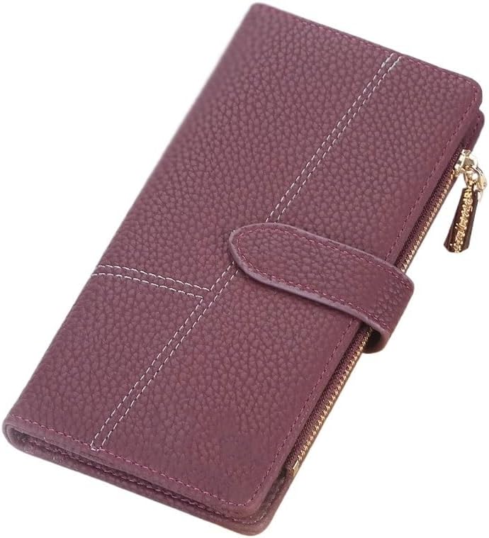 Genuine Leather Wallet Blocking Credit Card Holder Famale image 5