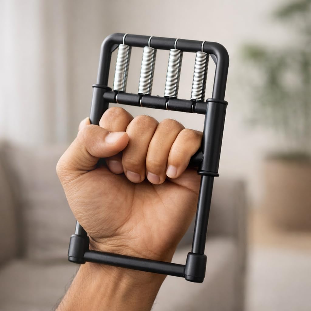 Adjustable Hand Grip Strengthener | Heavy-Duty Metal Springs | Non-Slip Ergonomic Handle | Grip, Wrist & Forearm Exerciser | Fitness & Home Workout Tool-image-48