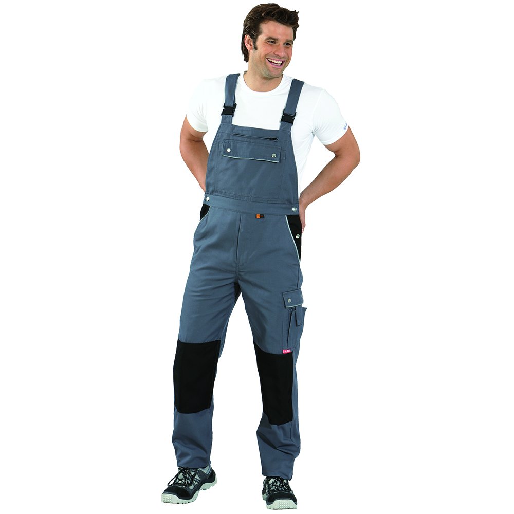 Planam Herren Canvas 320 Herren Latzhose Latzhose "Canvas 320" Größe 50 in kornblau (1er Pack)