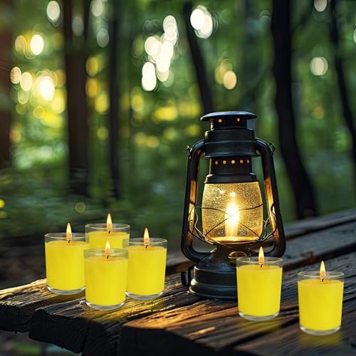 Tengyukenny CITRONELLA CANDLE S, Yellow, Glass, Repelling Scented Candles thumb #1