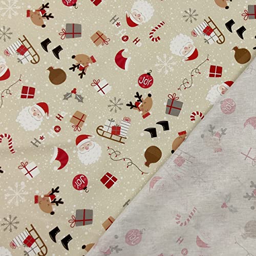 Panini Tessuti, Rasatello di Cotone Natalizio