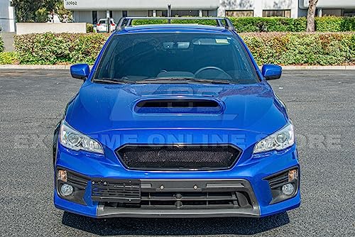 Extreme Online Store GRILL-318-V2-ABS Replacement For 2018-2021 Subaru Wrx & Sti Jdm Chargespeed Style Front Bumper Upper Grille Cover thumb #3