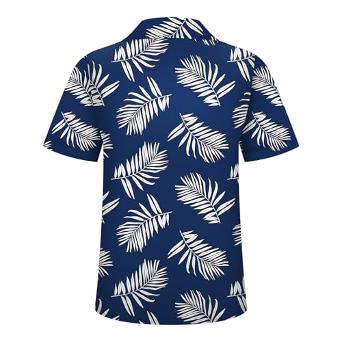 Image of Hawaiian Shirt for Men Tropical Shirts Summer Beach Button Down Short Sleeve Luau Aloha Floral Cruise Vacation Outfit 2026