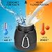 Avaloy faltbare Trinkflasche auslaufsicher Trinkflasche Silikon 600 ml Wasserflasche für kohlensäurehaltige Getränke Wasserflasche weiche Flasche Festival Flasche (Schwarz)