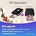 HP Sprocket Portable Photo Printer, Print Social Media Photos on 2x3