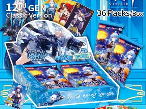 TANOKAY Genshin Impact Collectible Cards - Booster Packs Trading Card [Imported] - 12nd Classic Vers