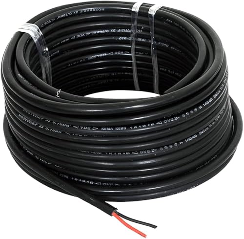 Drumstone [ 5 Years Warranty ]) Durable 5M Flexible 2-Core Wire f...