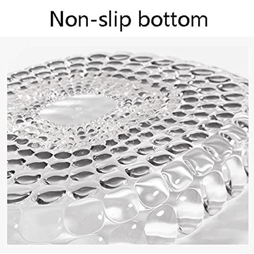 Plateau multifonctionnel transparent circulaire pour organisation de table - 6