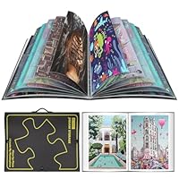 Metionga Puzzle Aufbewahrung, Puzzle Organizer mit 25 Taschen, Puzzlemappe 1000 Teile Großer Kapazität, Staubdichtes und Schützendes Puzzle Zubehör für Rätselfreunde