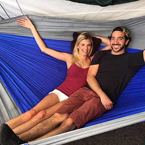 Hammock Bliss Triple - The Largest Portable Hammock On Planet Earth. Huge, King Plus Size, Multi Person, Family, 2 Or 3 Or Tall Person Camping Hammock. Extra Wide, Extra Long, Extra Comfortable #TOP6