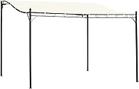 Vista 12 de Outsunny - Pérgola de acero para exterior de 10 x 10 pies, toldo de patio con tela resistente al clima y orificios de drenaje para el patio trasero