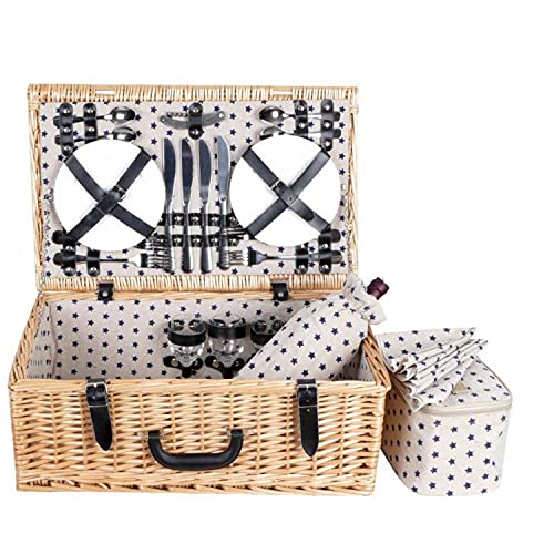 CESTO VIMINI PIC NIC OVALE per 2 persone