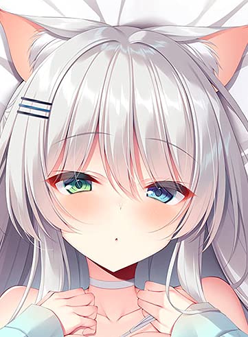 Amazon | やたぬき圭 オリジナル猫耳っ娘 なつめ抱き枕カバー | アニメ 
