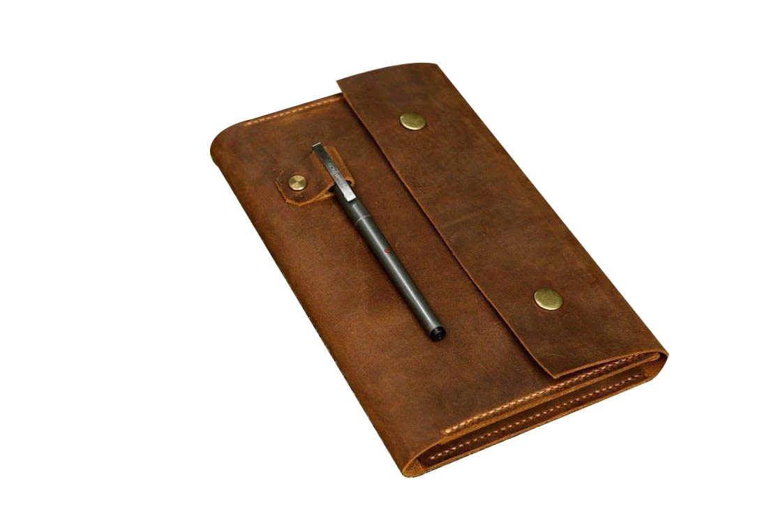 Vintage retro Leather cover for Leuchtturm 1917 Medium A5 Notebook/leather journal cover…