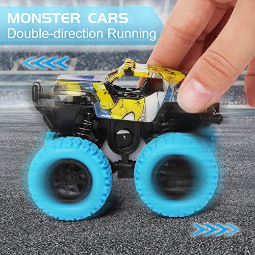 Monster Truck Toy Friction Car for Kid Toddler 360° Rotating (2 Pack) by M SANMERSEN - Used condition - Image 4