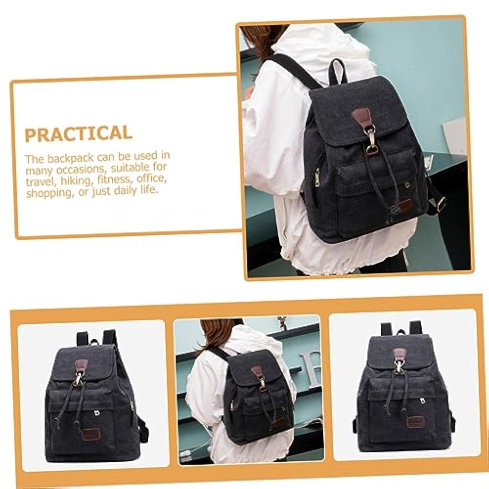 Travel Backpack Small Casual Backpack for Men and Women