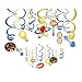 Kristin Paradise 30Ct Science Hanging Swirl Decorations, Mad Scientist Party Supplies, Chemistry Laboratory Birthday Theme Favors, Lab School Classroom Kids Paper Decor