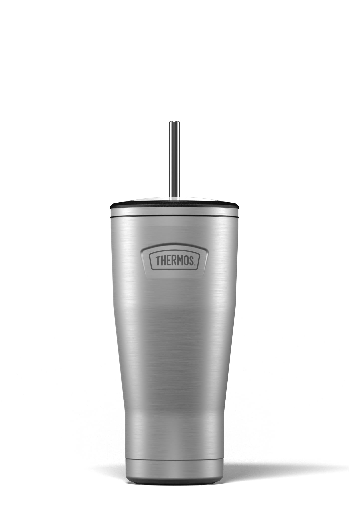Thermos - Stainless Steel Icon Straw Cup (710ml) BPA Free Metal Water Bottle with Straw, Reusable Gym Bottle, 22hrs Cold Drinks Flask