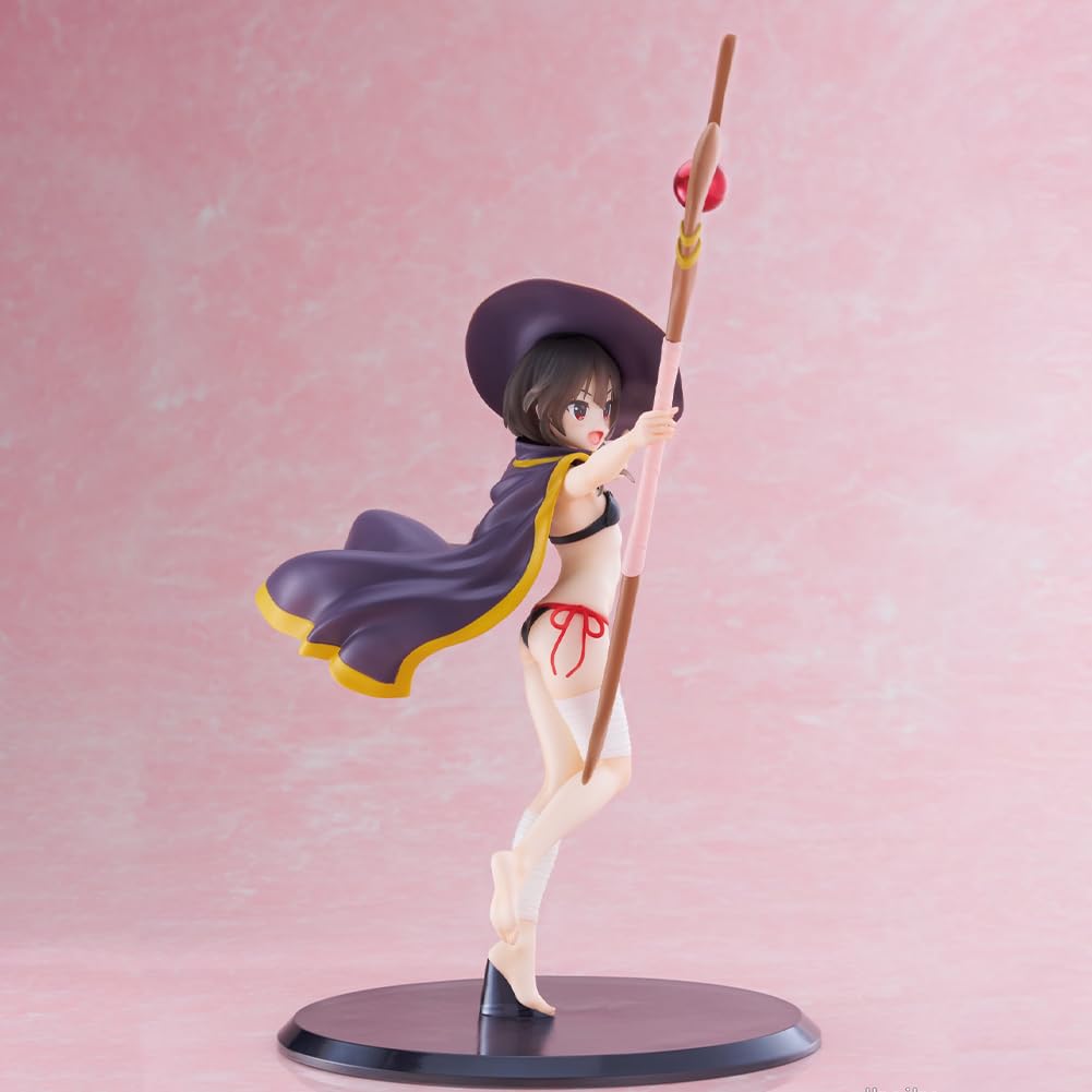 LUNK Megumin Action Figure Swimsuit Anime Megumin Figure Statue Cute Girl Figurine Collectible Anime Gift: Megumin 9 inches