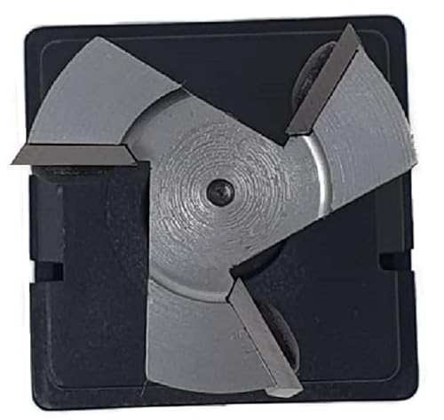 jjw-germany HM - Wendeplatten Planfräser Z=3 D= 35,0mm x 10,0mm Schaft 8,0mm Profi Planfräser für Hand Oberfräsen