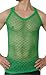 Crystal Mens 100% Cotton Mesh Fishnet Fitted String Vest