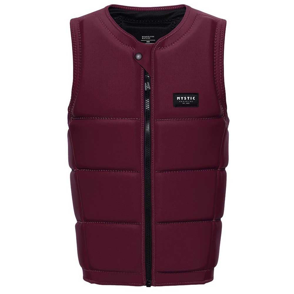 Mystic 2026 Mens Star Front Zip Wake Impact Vest - Oxblood Red