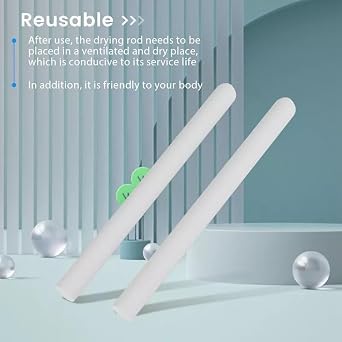 2 Pcs Drying Stick for Toys, Diatomite Drying Stick for Silicone Toys, Dehumidifier Rod, Deodorization Household, Water Absorbent Desiccant, Quick Dry, Diatomaceous Earth