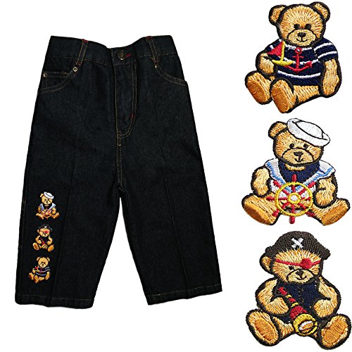 Nautical Sailor Pirate Teddy Bear Infant Boy Toddler Jeans Sz: S-XL(12M-3T)