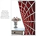 Red Spider Web Curtain, Scary Spider Web Halloween Theme Print Window Drapes for Kids Baby Nursery Room Bedroom Living Room 42