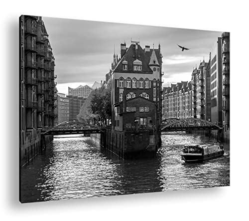 Toile Hambourg Speicherstadt pour habiller un mur vide avec élégance