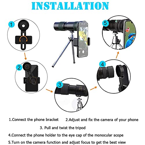 Telescopio monocular profesional BAK4 con óptica de precisión 4