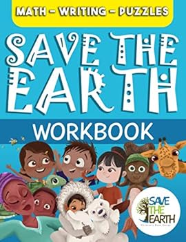 Paperback Save the Earth Workbook: Math, Writing, and Puzzles Book