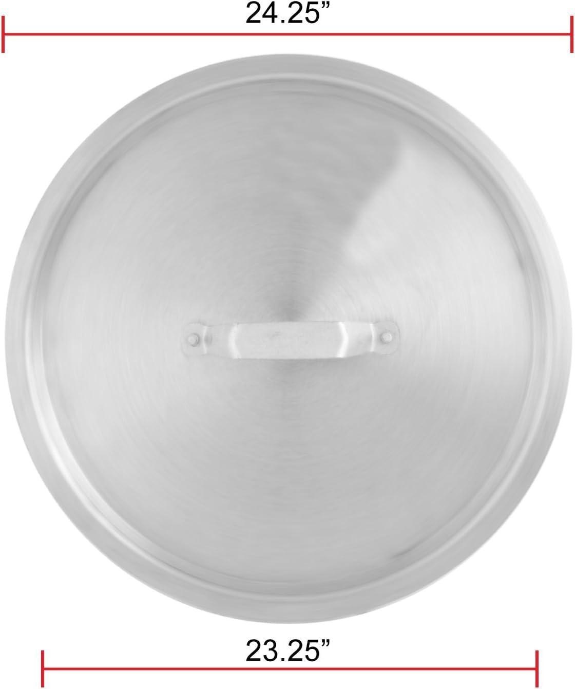 TrueCraftware- 140 qt. Aluminum Stock Pot Lid 24-7/8" x 1-1/4" 1.8mm Thickness- Multipurpose Pot Cover Cookware for Pasta Soup Pot Large Stockpot Lid Stew Simmering Pots Dishwasher Safe
