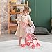 Corolle Mon Premier Poupon Foldable Baby Doll Stroller Set - Lightweight Toy Stroller for Toddlers 1-3 - Pink & White Doll Carriage for 12 Inch Dolls