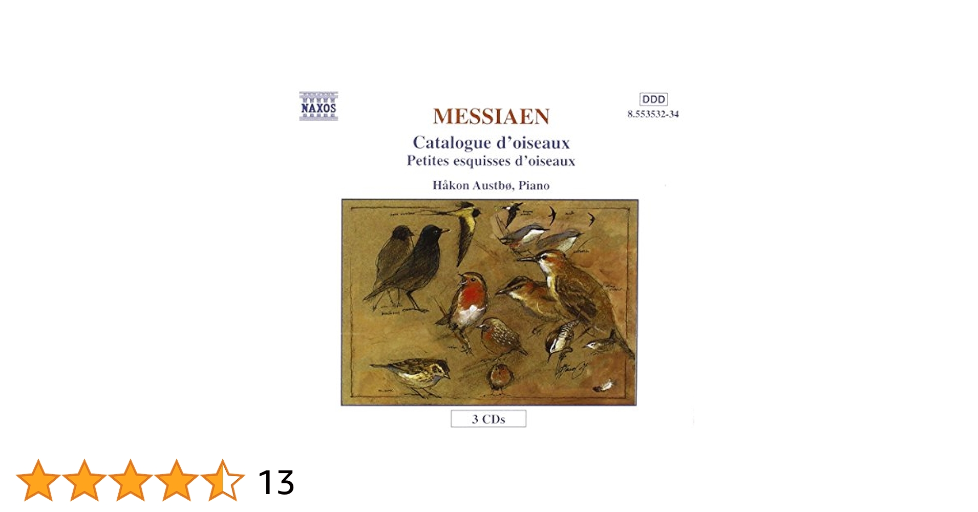 Catalogue D'OiseauxPetites Esquisses d'oiseaux : Messiaen, O