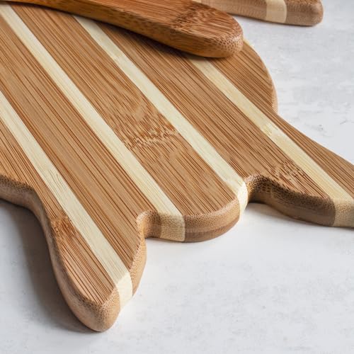 Tabla de Cortar Totally Bamboo Sea Turtle en Bambú con Cuchillo Difusor, 29.21 cm x 2.49 cm x 21.99 cm miniatura 5