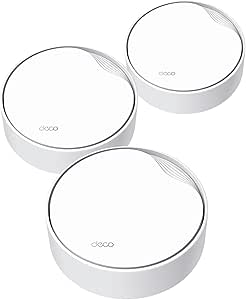 TP-Link Deco X50-PoE AX3000 PoE Mesh WiFi - Ceiling/Wall-Mountable WiFi 6 Mesh, Replacing WiFi Router, Access Point and Range Extender, PoE-Powered, 2 x 2.5G PoE Ports, Deco X50-PoE(3-Pack)