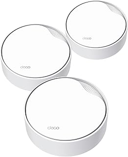 TP-Link Deco AX3000 PoE Mesh WiFi(Deco X50-PoE), Ceiling/Wall-Mountable WiFi 6 Mesh, Replacing WiFi Router, Access Point and Range Extender, PoE-Powered, 2 PoE Ports(1 x 2.5G, 1 x Gigabit), 3-Pack