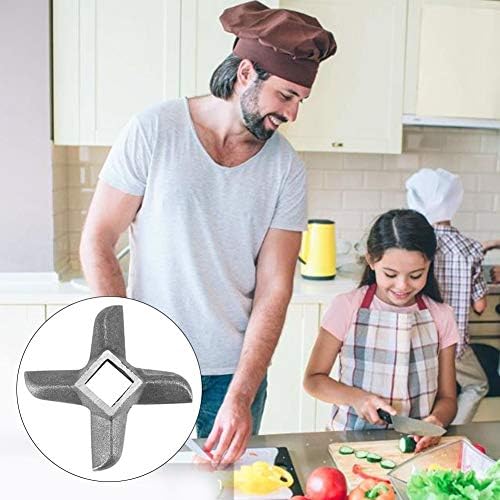 Meat Grinder Blade, Stainless Steel Meat Grinder Replacement Food Grinding Blade Mincer Blade Knife Cutter Replacement for Grinders (#8) - Thumbnail 2