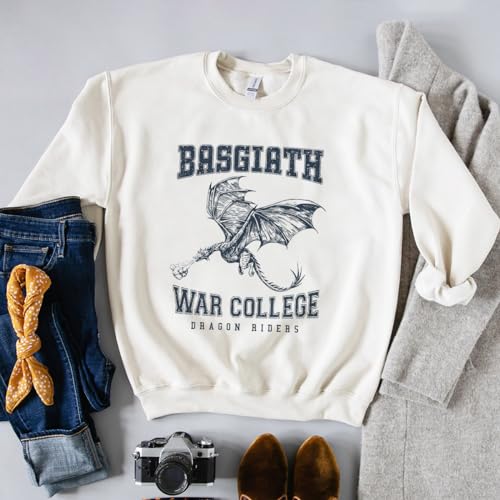 Basgiath War College Sweatshirt, Fourth Wing Book Dragon Rider Rebecca Sweater, Bookish Sweatshirt3