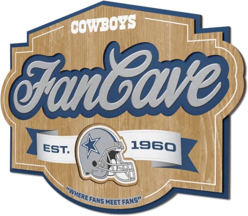 Image of YouTheFan NFL Dallas Cowboys Fan Cave Sign, One Size (Pack of 6)