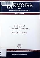 Derivates of Interval Functions (Memoirs of the American Mathematical Society) 0821825038 Book Cover