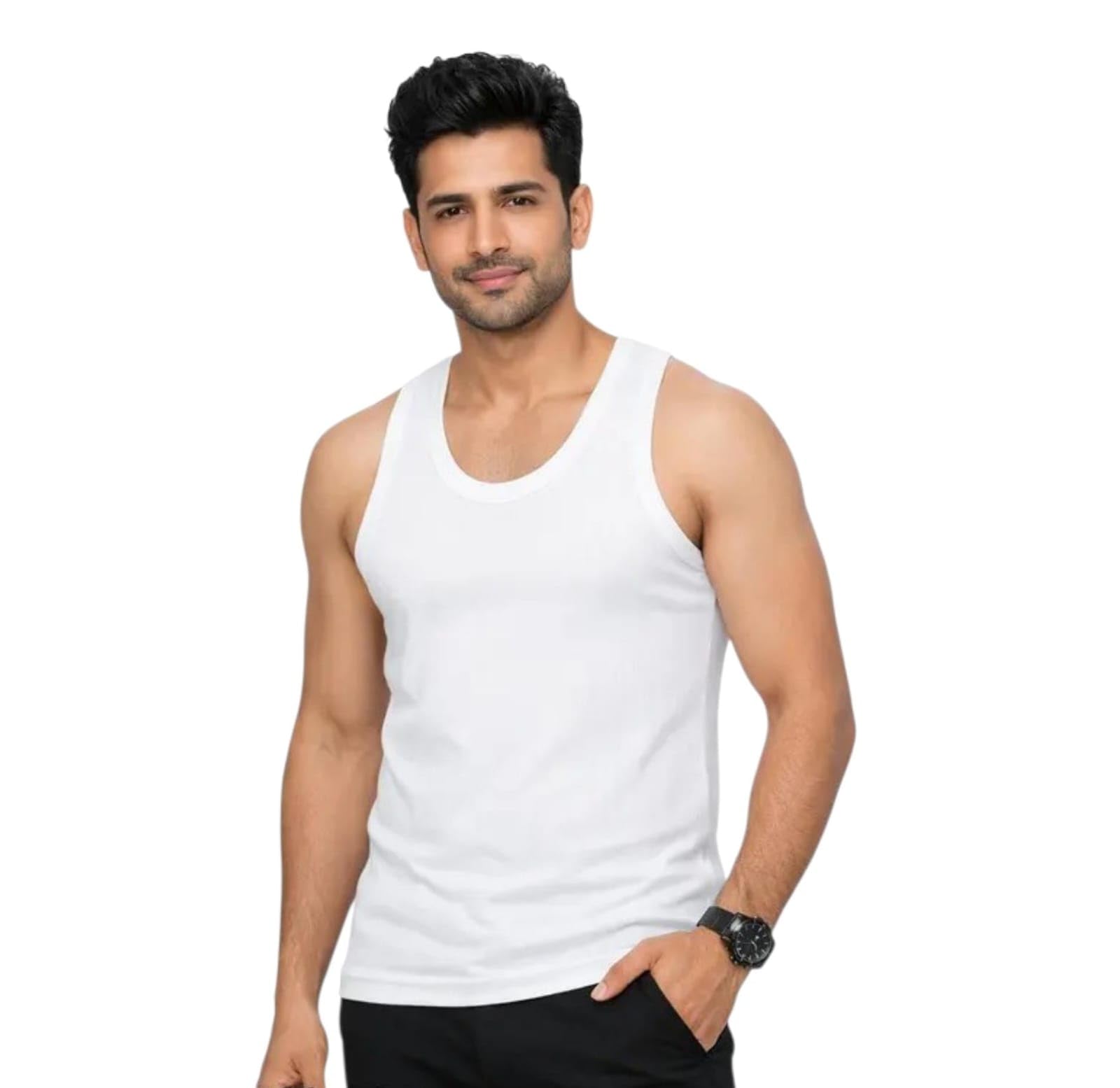 UG maa Sakti fine Vest, Pack of 1, Sleeveless, Men Pure Cotton Vest, Banian-picture-40