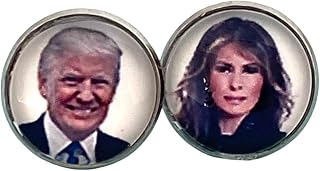 Donald Melania Trump Earrings for Women Election 2024 MAGA