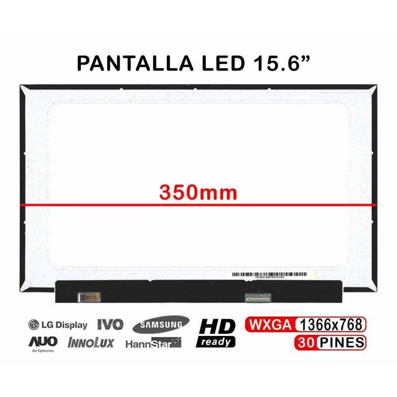PORTATIL MOVIL - Pantalla Mate 15.6" Compatible con HP 15S-FQ1142NS 350MM L63567-001