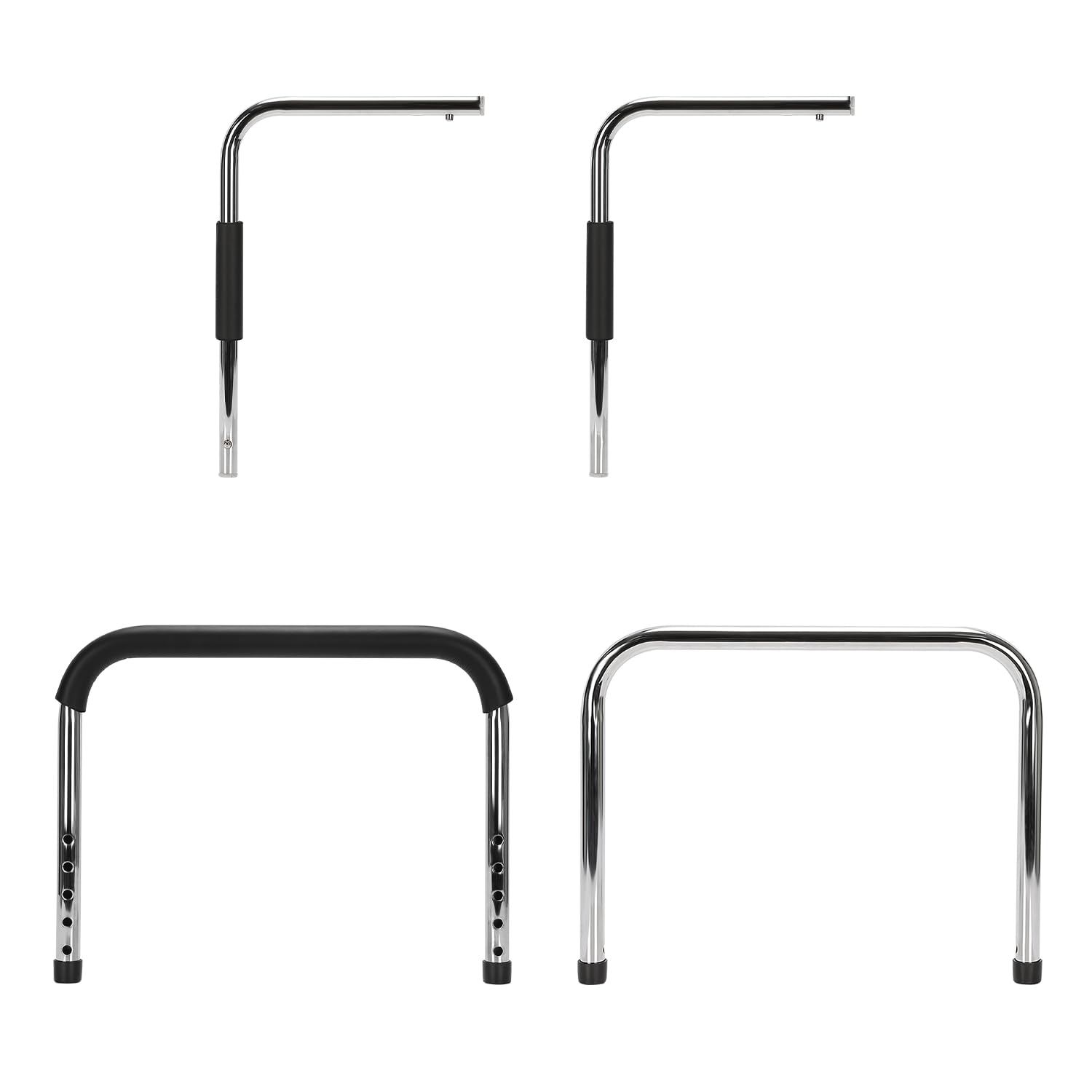 supregear Sponde Letto Anziani, Sbarra Letto Lega di Alluminio Portatile Barriera Letto Regolabili in Altezza per Anziani e Disabili Gravidanza con Stoccaggio Sacchetto e Fissaggio Cinghia