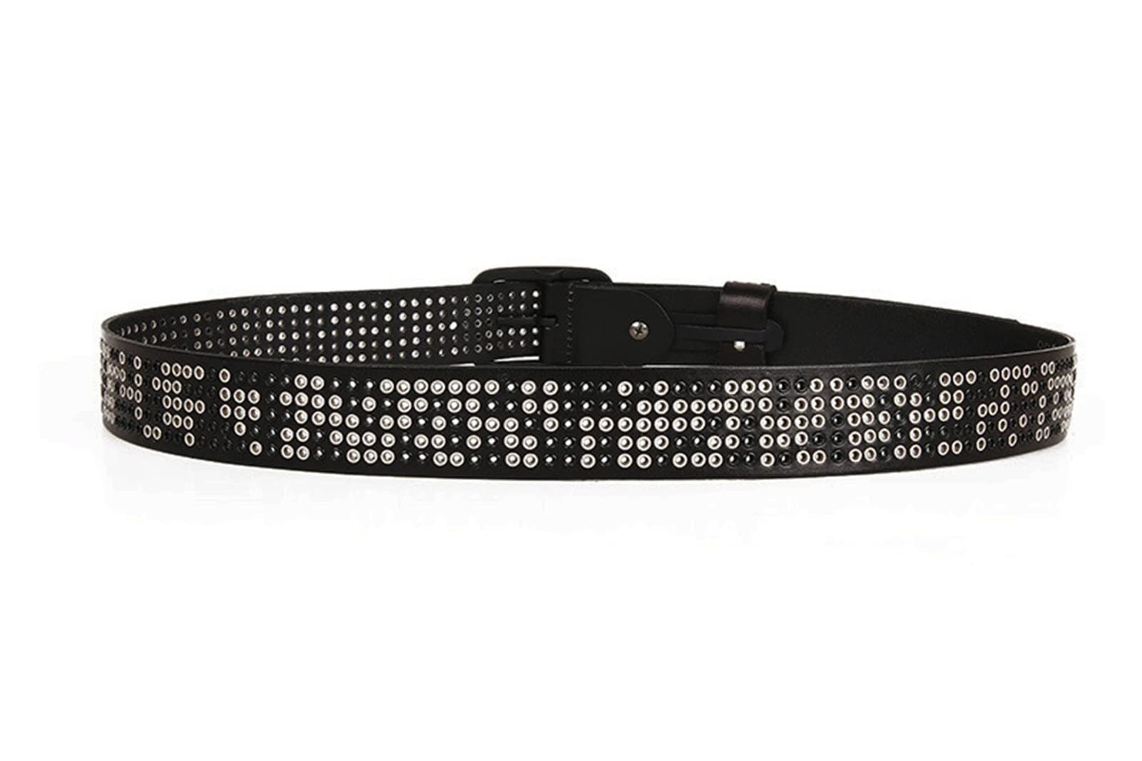 Cinture da Uomo, Belt Cinghia da Uomo in Pelle da Donna in Pelle (Color : Nero, Size : 110)